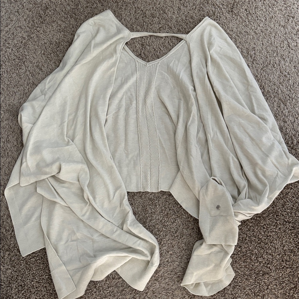 Lululemon Cream Knit Cardigan